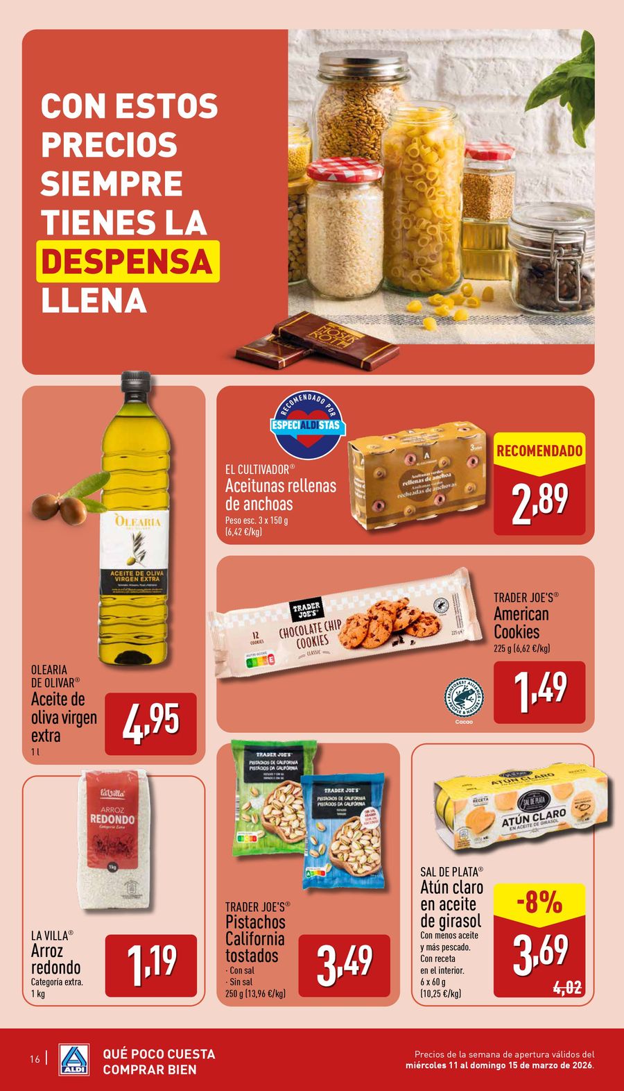 Offres ALDI Espagne de 11 mars à 15 mars 2026 Nouvel Aldi à Irun !