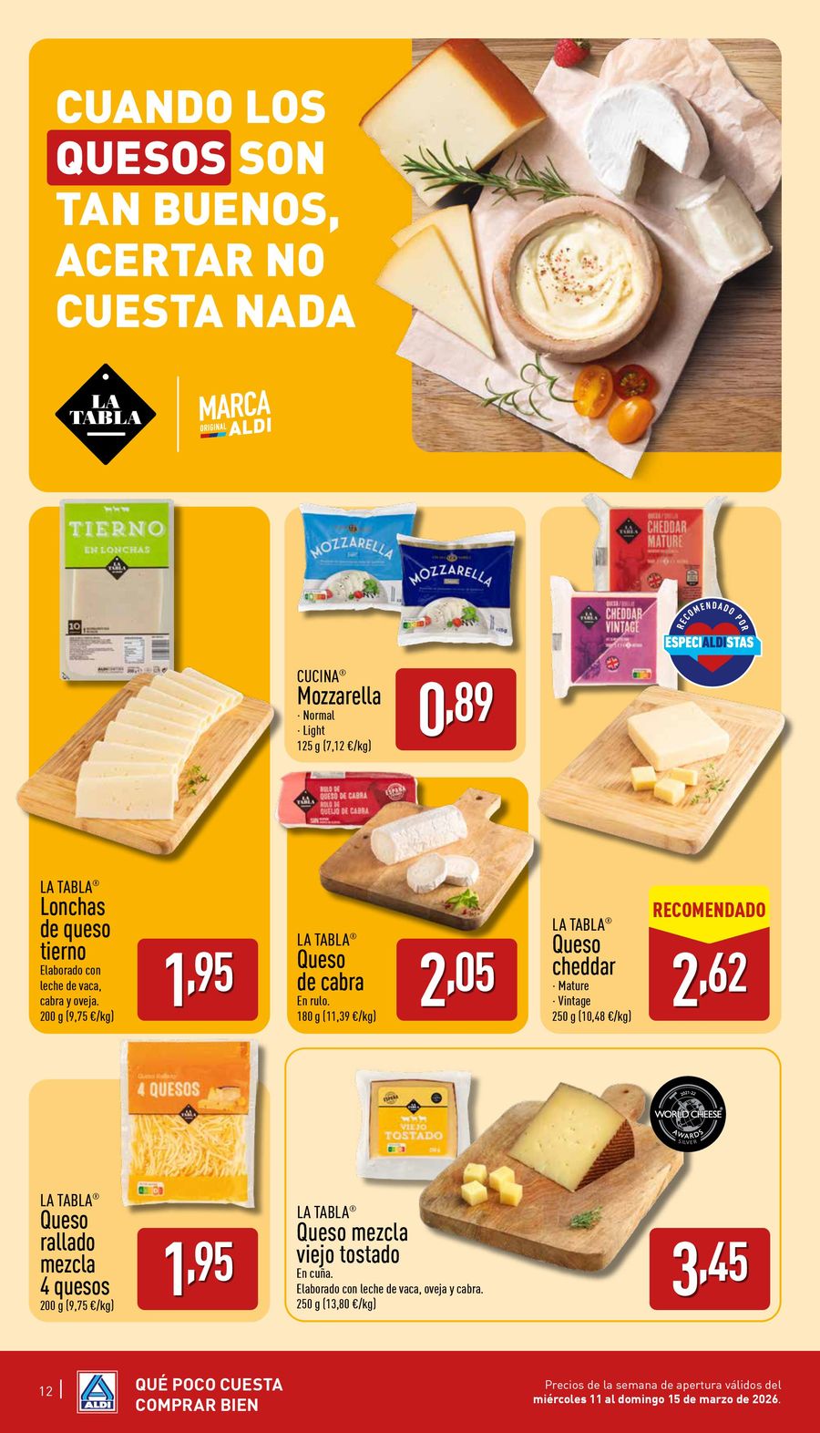 Offres ALDI Espagne de 11 mars à 15 mars 2026 Nouvel Aldi à Irun !