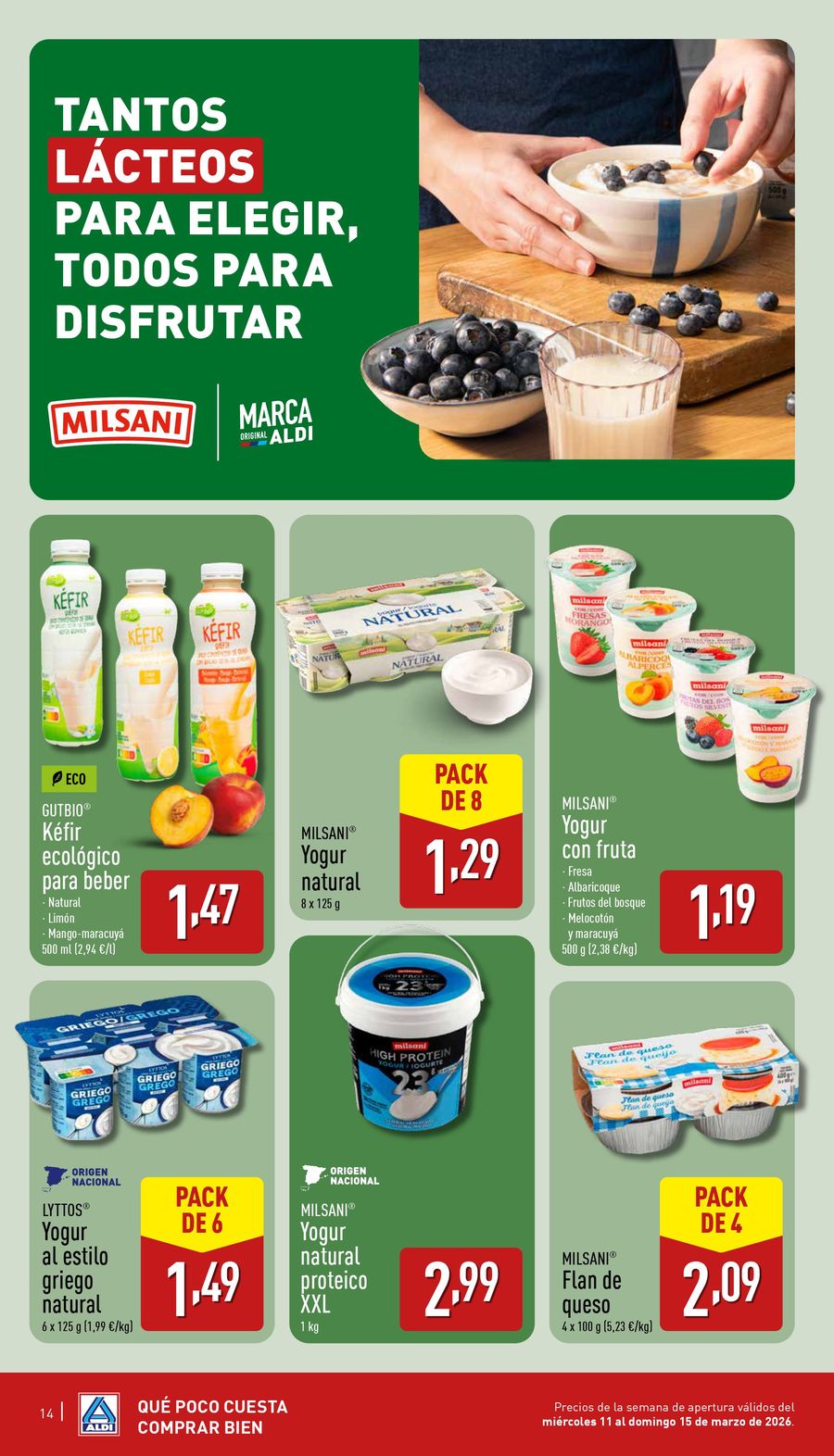 Offres ALDI Espagne de 11 mars à 15 mars 2026 Nouvel Aldi à Irun !