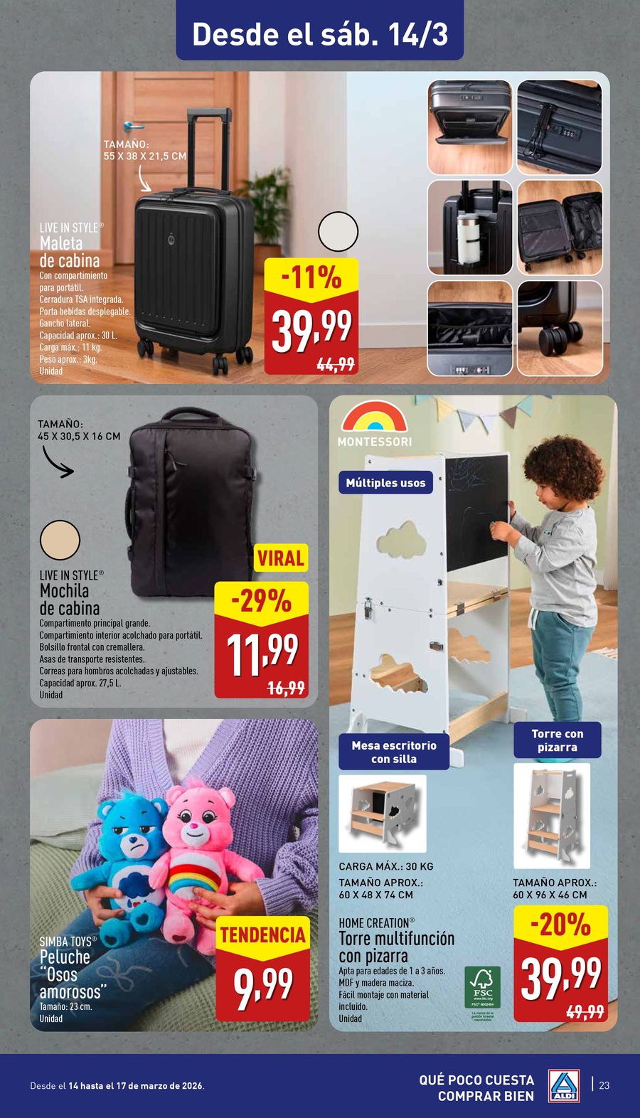 Offres ALDI Espagne de 11 mars à 15 mars 2026 Nouvel Aldi à Irun !