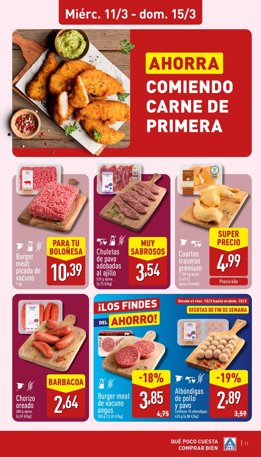 Offres ALDI Espagne de 11 mars à 15 mars 2026 Nouvel Aldi à Irun !