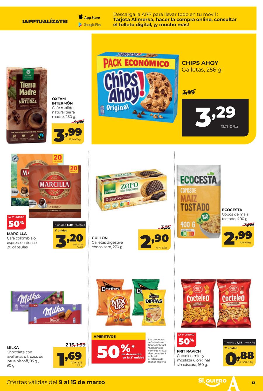 Ofertas de ‎Alimerka Supermercados‎ España de 9 marzo a 15 marzo 2026 Ofertas semanales
