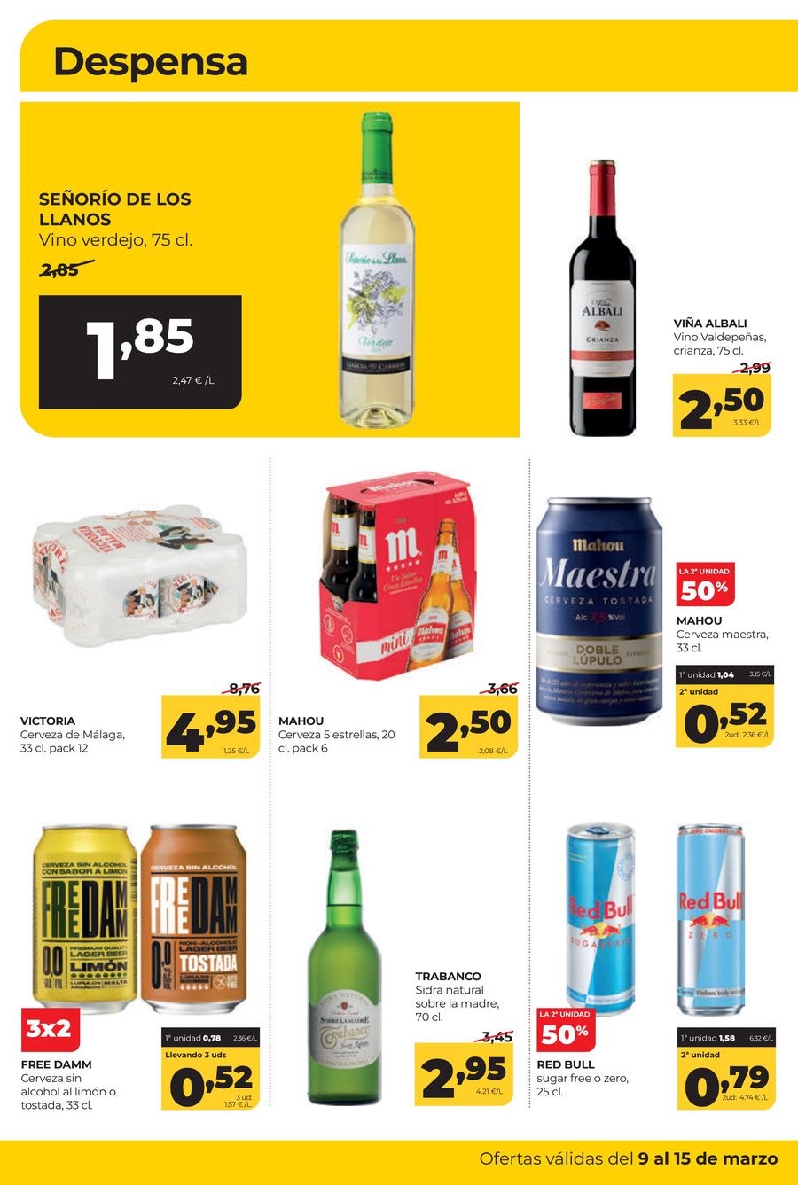 Ofertas de ‎Alimerka Supermercados‎ España de 9 marzo a 15 marzo 2026 Ofertas semanales
