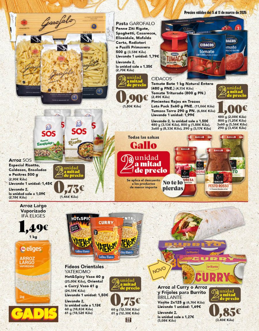 GADIS Spain offers from 5 March to 11 March 2026 New prices?