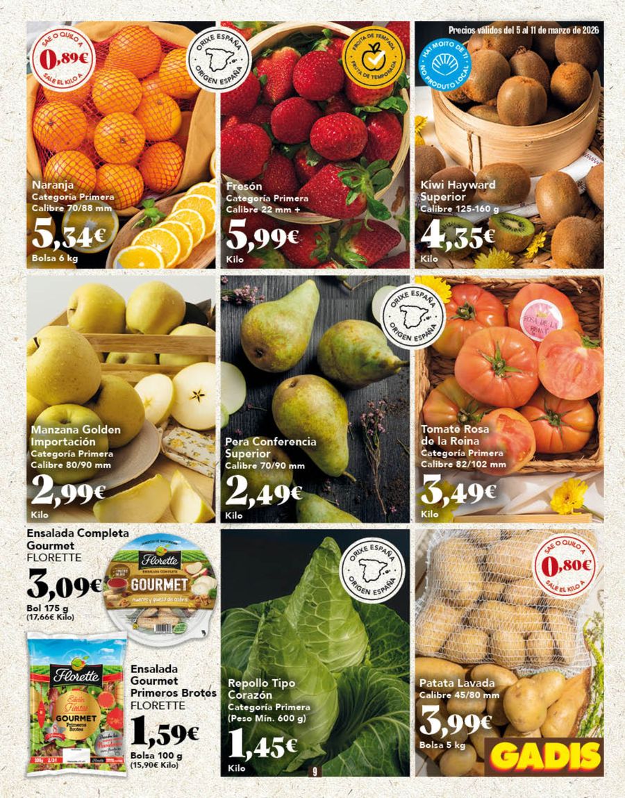 GADIS Spain offers from 5 March to 11 March 2026 New prices?