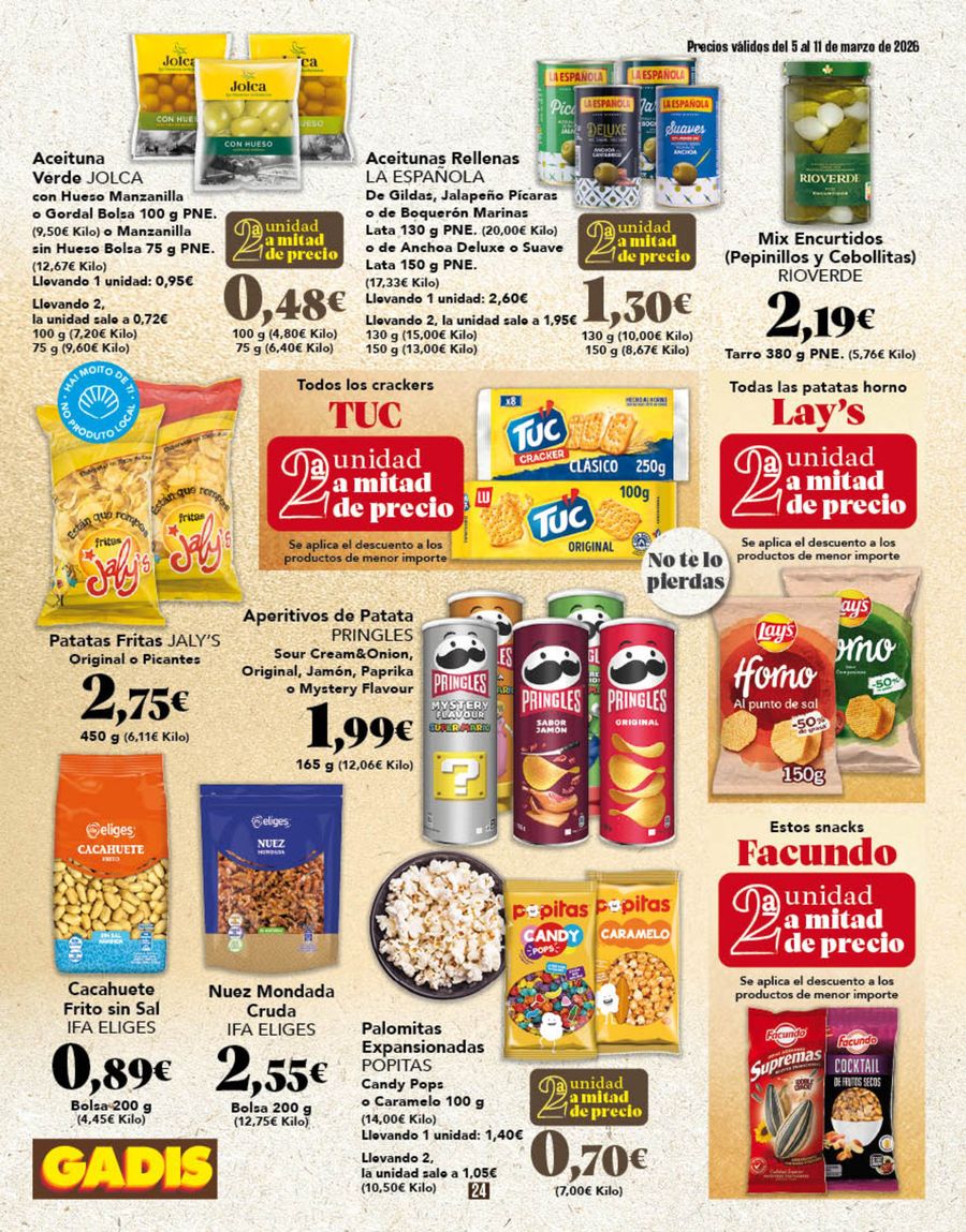 GADIS Spain offers from 5 March to 11 March 2026 New prices?