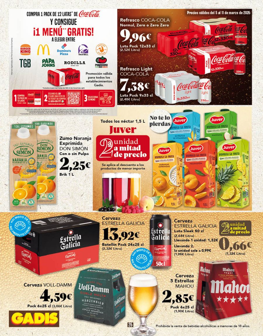 GADIS Spain offers from 5 March to 11 March 2026 New prices?