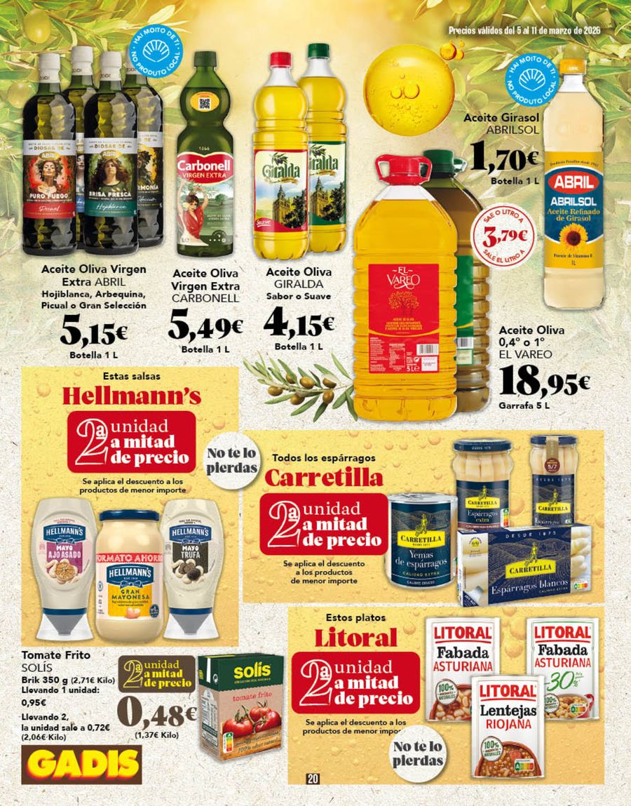 GADIS Spain offers from 5 March to 11 March 2026 New prices?