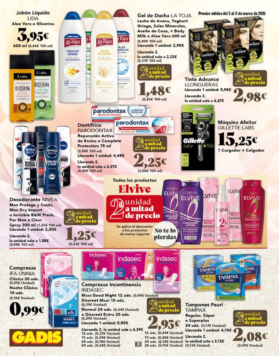 GADIS Spain offers from 5 March to 11 March 2026 New prices?