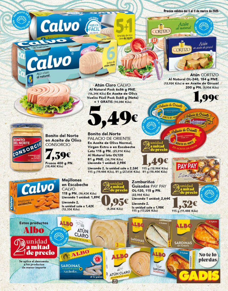 GADIS Spain offers from 5 March to 11 March 2026 New prices?