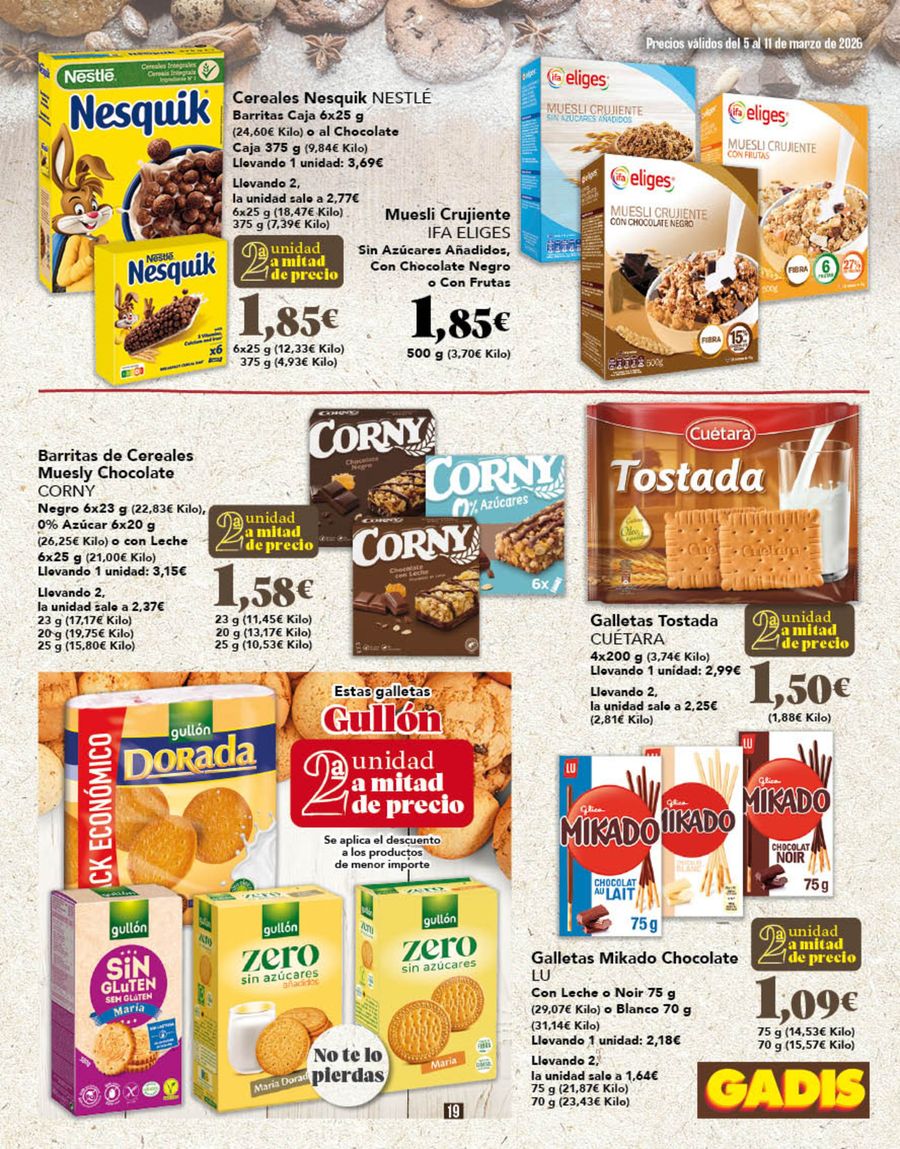 GADIS Spain offers from 5 March to 11 March 2026 New prices?