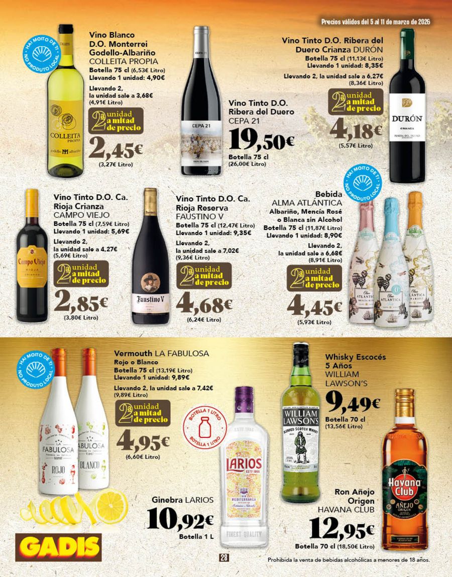 GADIS Spain offers from 5 March to 11 March 2026 New prices?