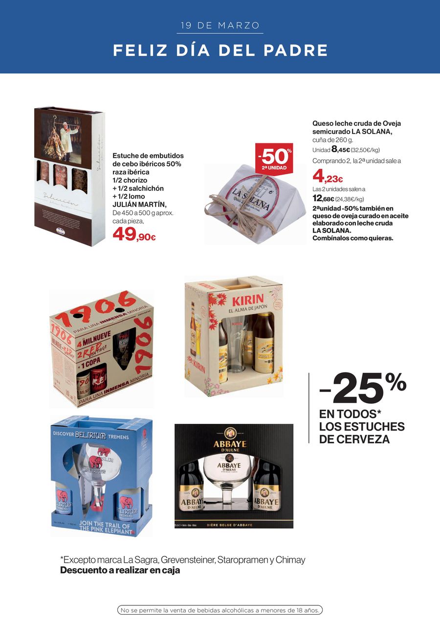 Hipercor Spain offers from 5 March to 19 March 2026 Happy Father's Day