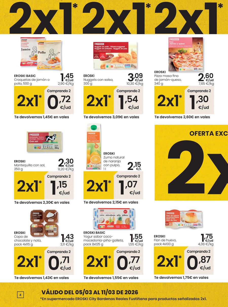 Ofertas de Eroski España de 5 marzo a 11 marzo 2026 Ofertas de apertura