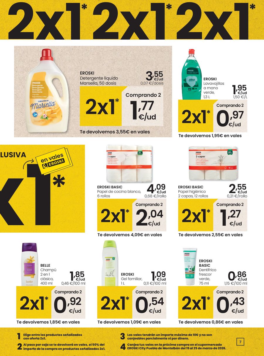 Ofertas de Eroski España de 10 marzo a 18 marzo 2026 Ofertas de apertura en Puebla de Montalbán