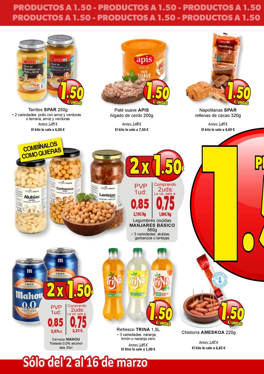 SPAR Spain offers from 2 March to 16 March 2026 Price Blaster