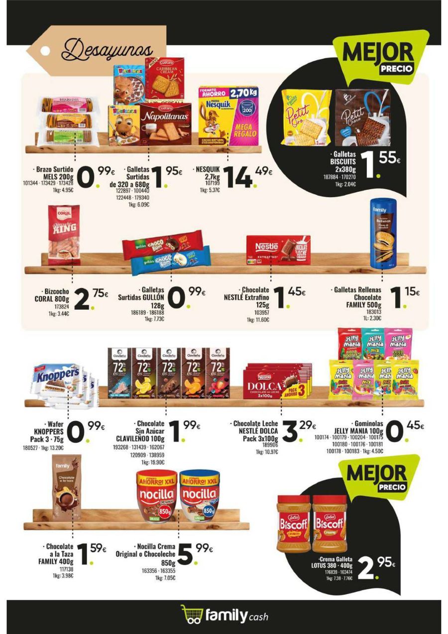 Ofertas de Supermercado Family Cash España de 9 marzo a 29 marzo 2026 Folleto de descuentos