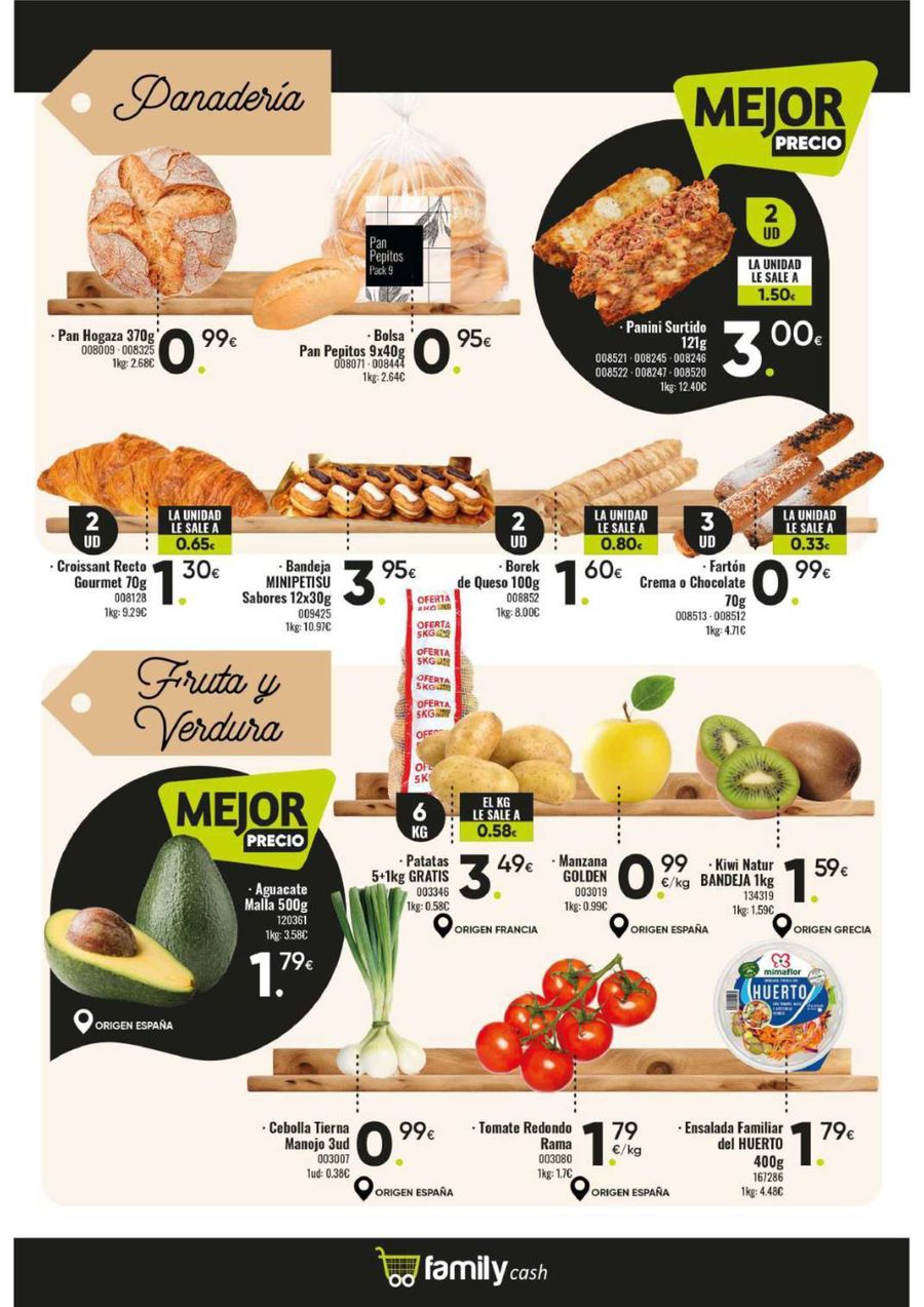 Ofertas de Supermercado Family Cash España de 9 marzo a 29 marzo 2026 Folleto de descuentos