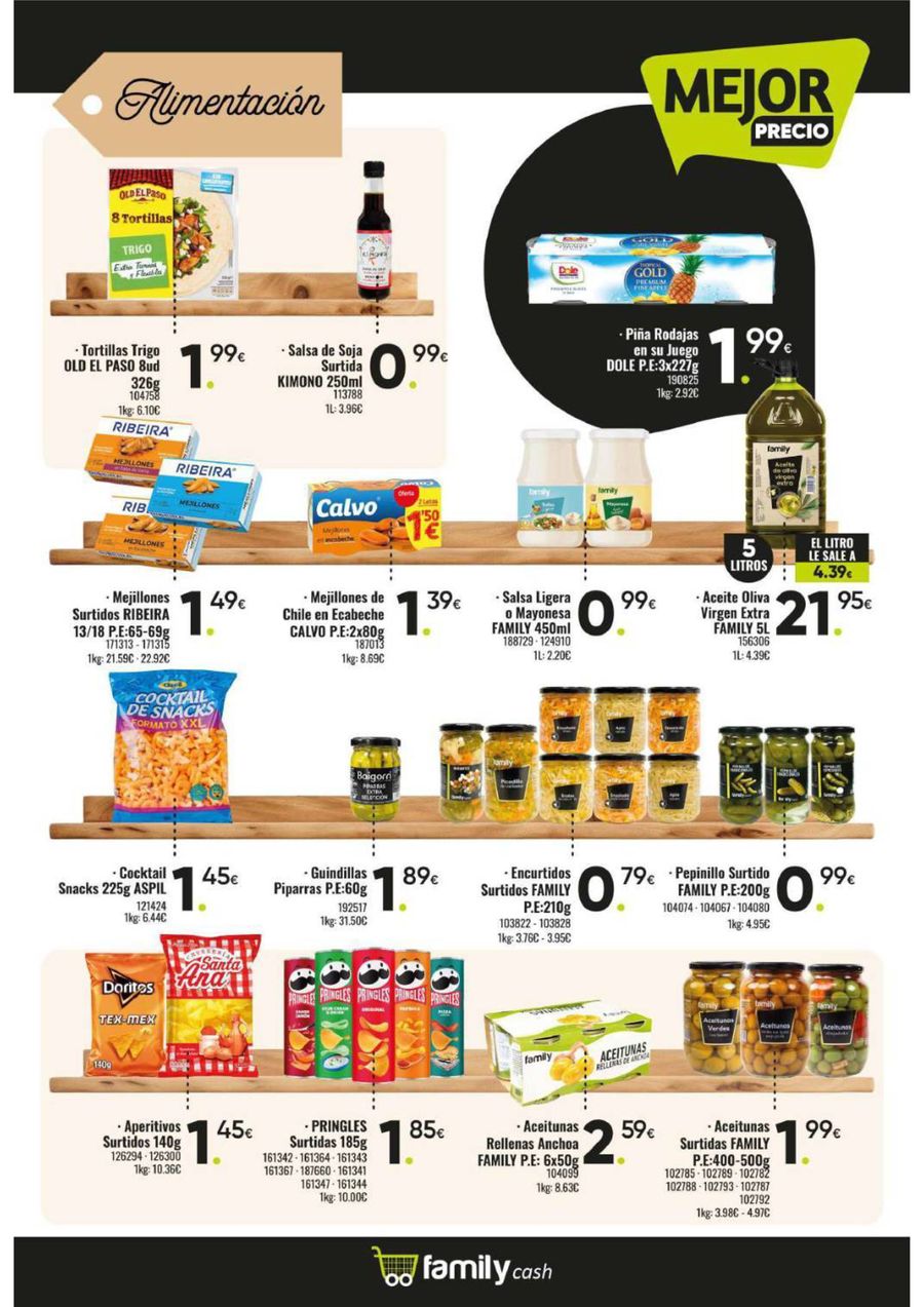 Ofertas de Supermercado Family Cash España de 9 marzo a 29 marzo 2026 Folleto de descuentos