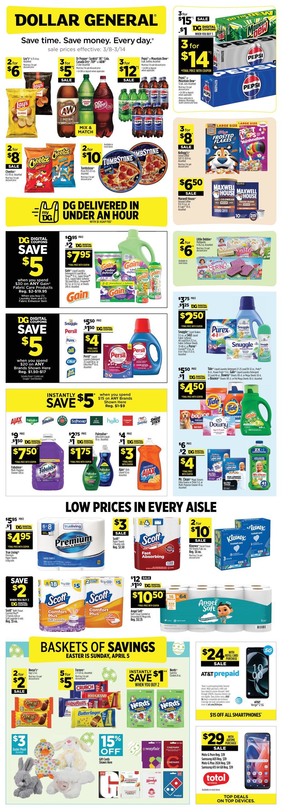 Offres Dollar General États-Unis de 8 mars à 14 mars 2026 Offre exceptionnelle pour les chasseurs de bonnes affaires - Dollar General - États-Unis - 8 mars 2026 – 14 mars 2026 - Page 1