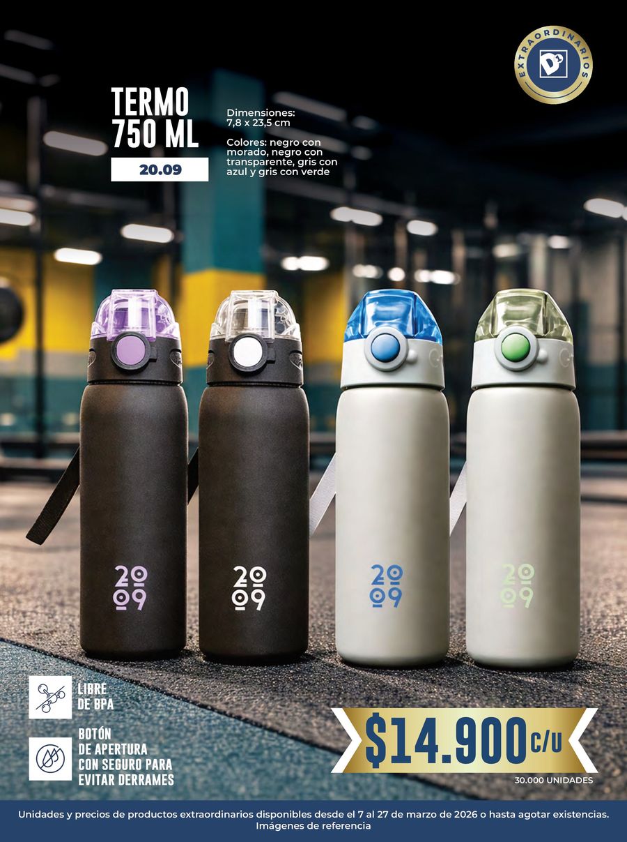 Ofertas de Tiendas D1 Colombia de 7 a 31 marzo 2026 TEMPORADA DE BIENESTAR Y DEPORTE