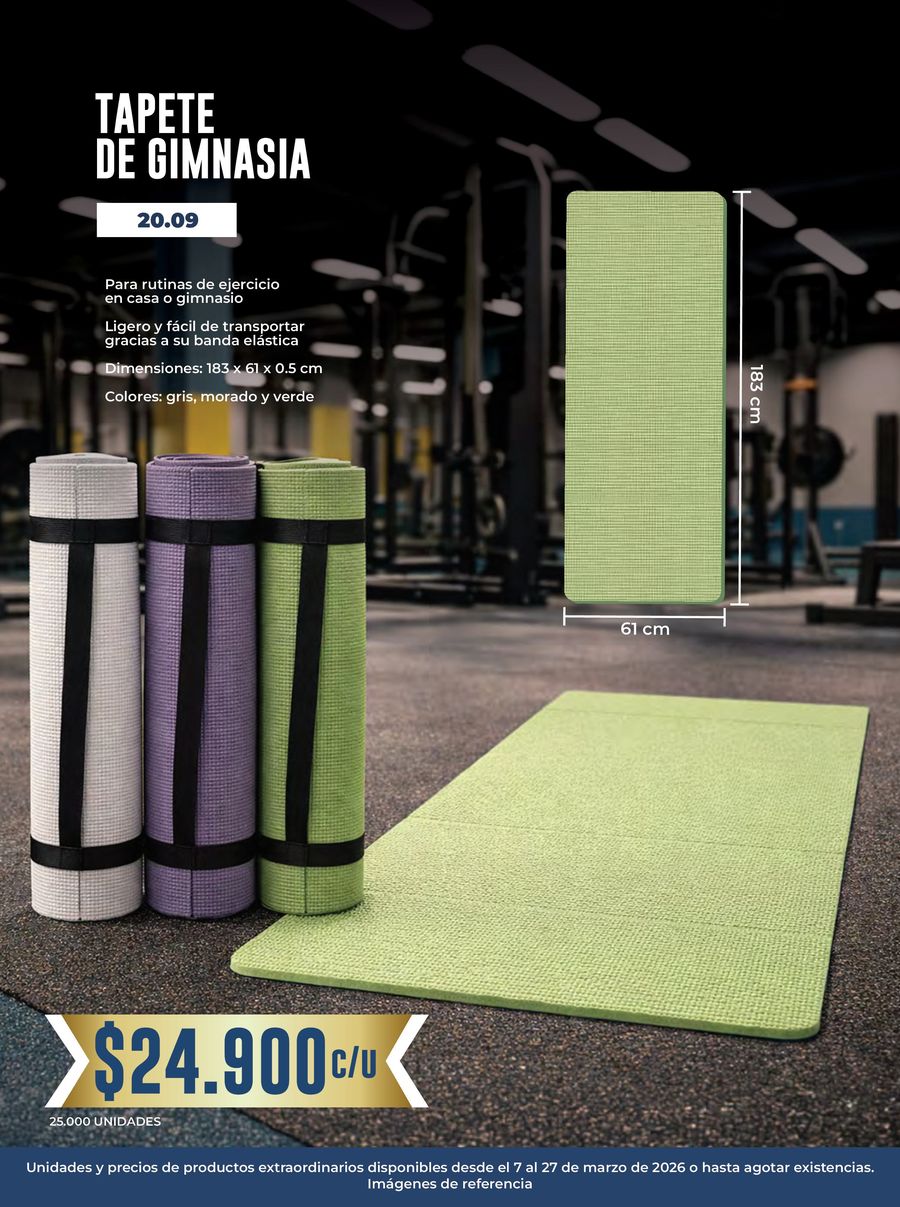 Ofertas de Tiendas D1 Colombia de 7 a 31 marzo 2026 TEMPORADA DE BIENESTAR Y DEPORTE