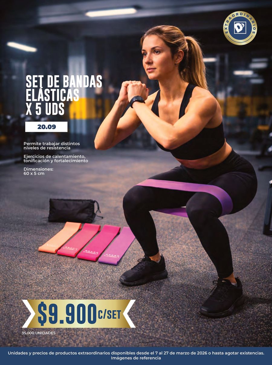 Ofertas de Tiendas D1 Colombia de 7 a 31 marzo 2026 TEMPORADA DE BIENESTAR Y DEPORTE