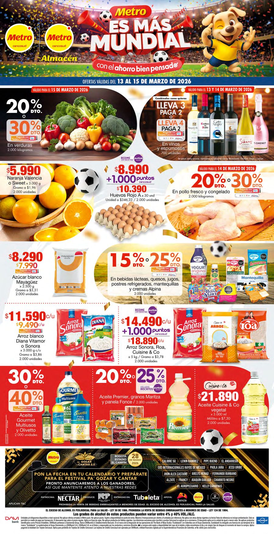 Metro Stores Colombia offers from 10 to 15 March 2026 It's More Global - Metro Stores - Colombia - 10 March 2026 – 15 March 2026 - Page 1