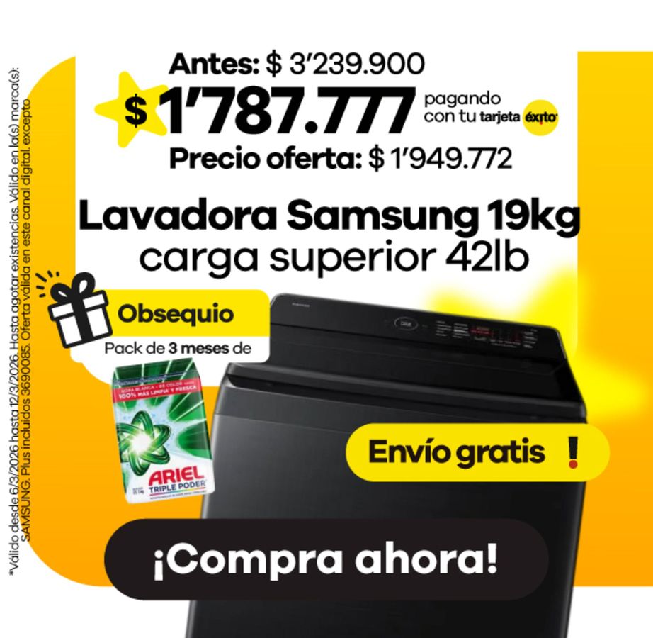 Ofertas de Éxito Colombia de 5 a 19 marzo 2026 Ofertas especiales atractivas para todos