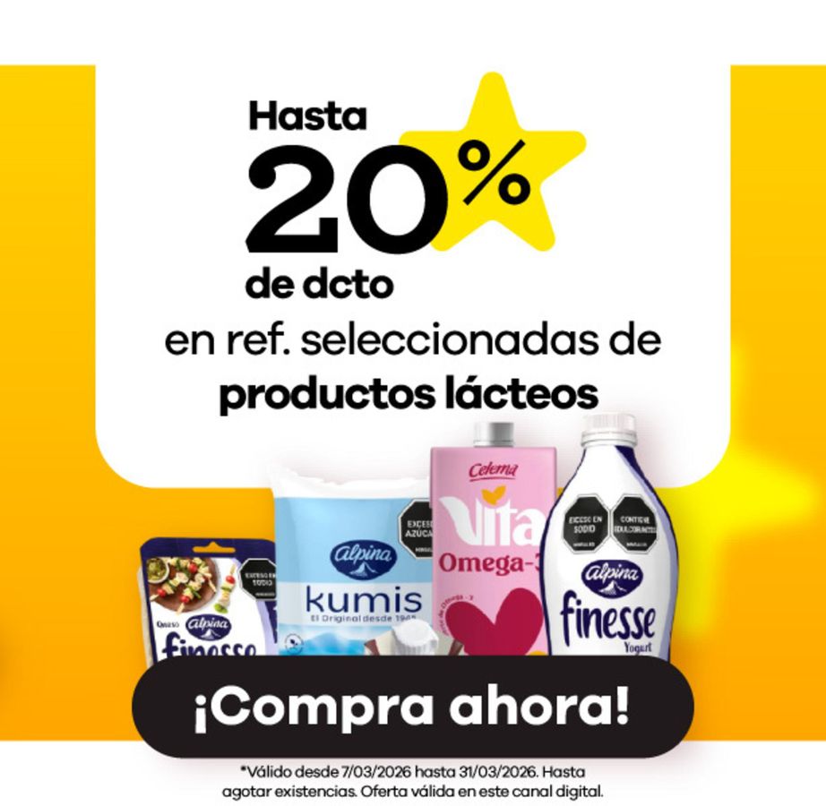 Ofertas de Éxito Colombia de 5 a 19 marzo 2026 Ofertas especiales atractivas para todos