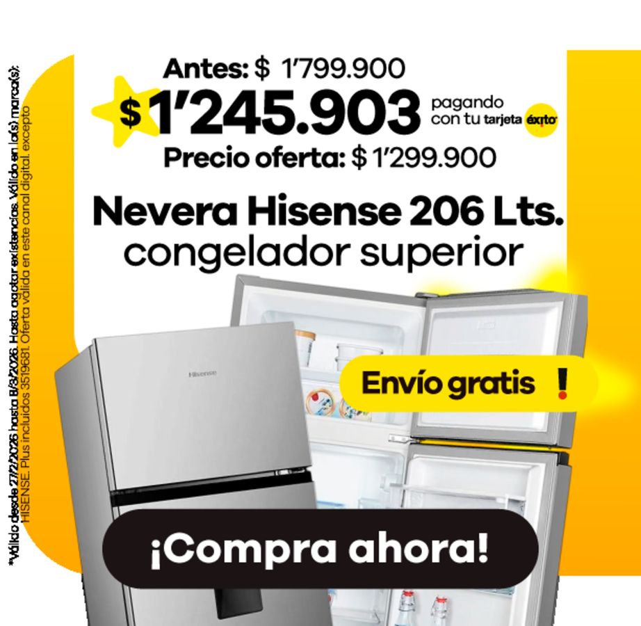 Éxito Colombia offers from 6 to 20 March 2026 Current promotions