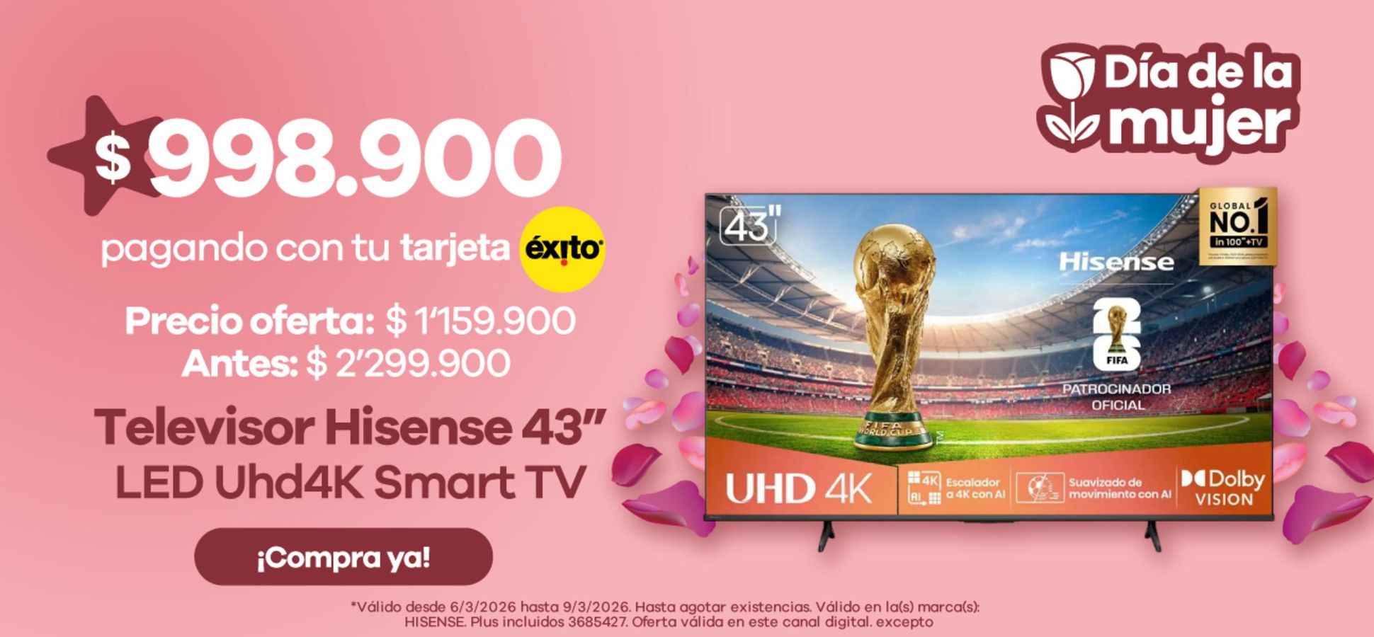 Ofertas de Éxito Colombia de 5 a 31 marzo 2026 Ofertas para cazadores de gangas