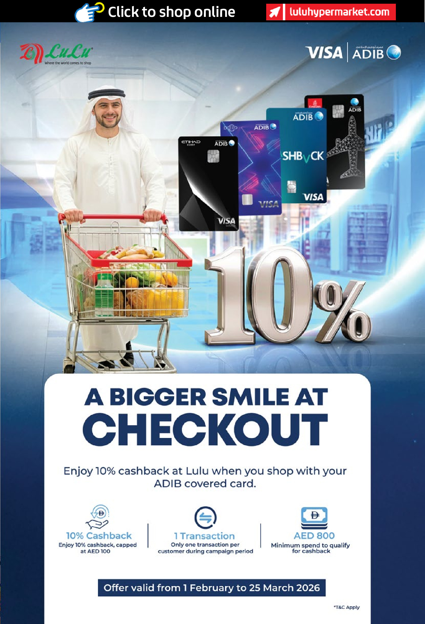 Lulu Hypermarkets offers in Abu Dhabi from 14 to 23 March 2026 Eid Savers