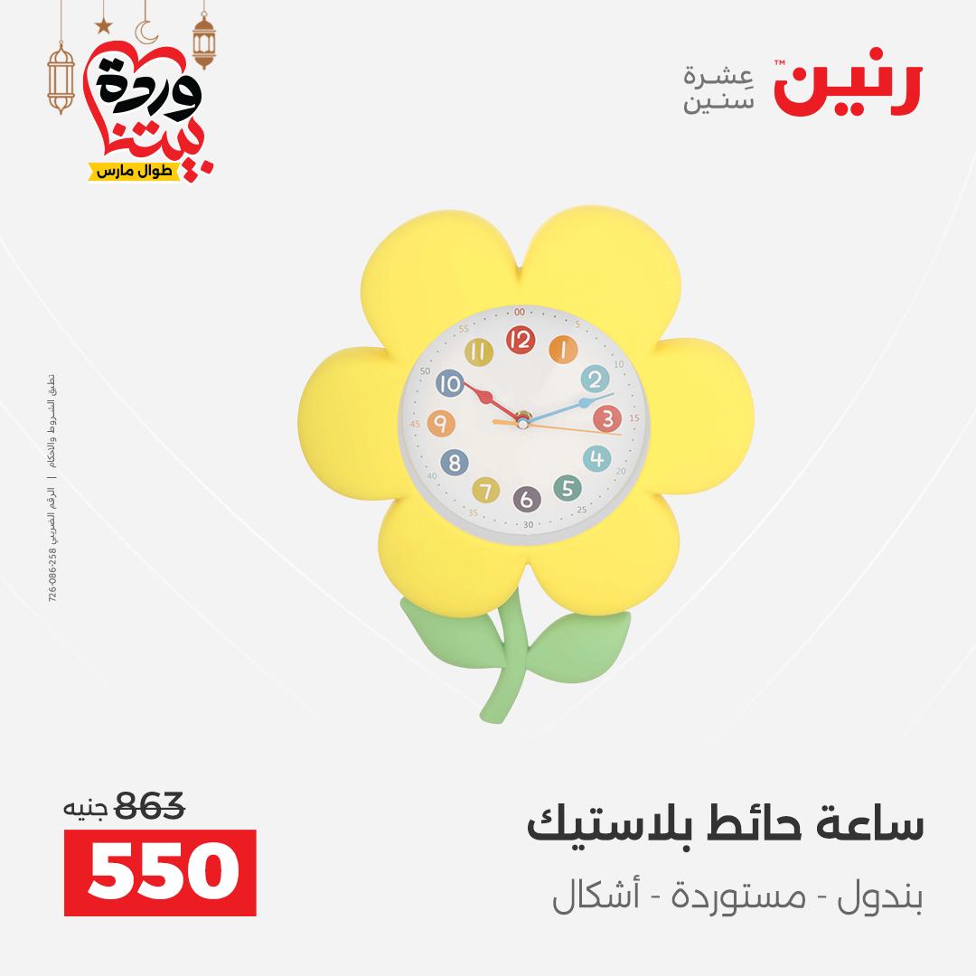 Offres Raneen Egypte de 15 à 16 mars 2026 Offres de Cadeaux et Décorations