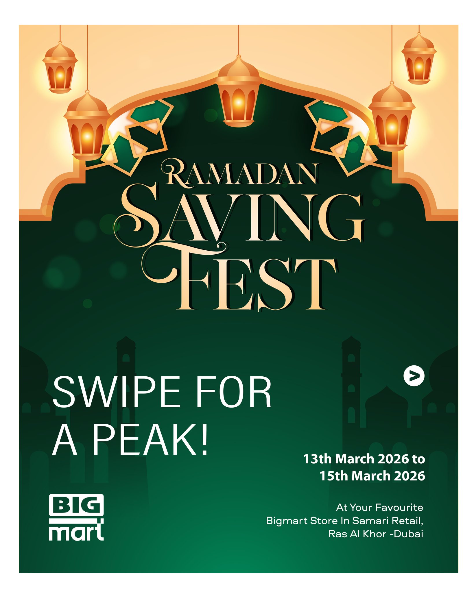 BIGmart offers in Dubai from 13 to 15 March 2026 Savings Festival Offers - Page 1