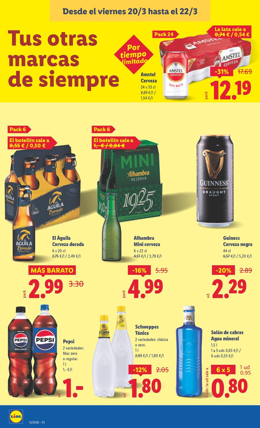 Ofertas de Lidl España de 16 a 22 marzo 2026 ofertas semanales
