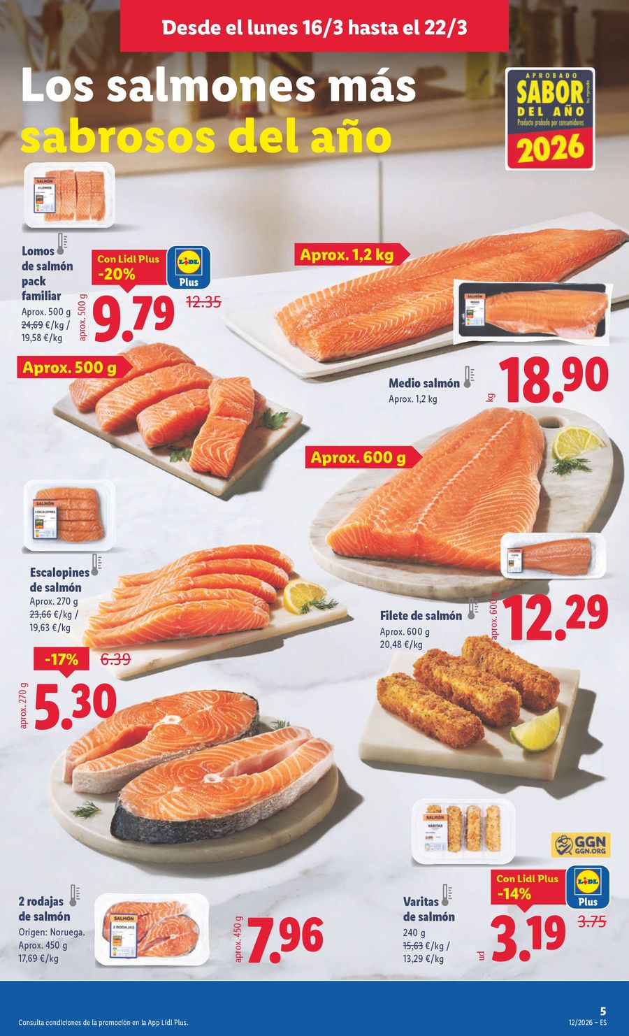 Ofertas de Lidl España de 16 a 22 marzo 2026 ofertas semanales