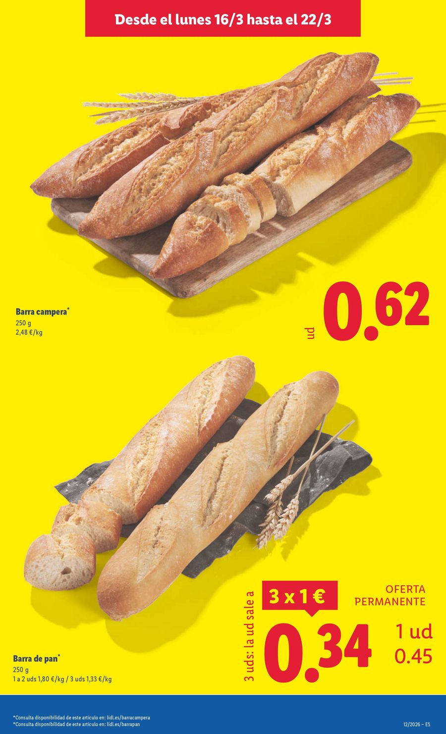 Ofertas de Lidl España de 16 a 22 marzo 2026 ofertas semanales