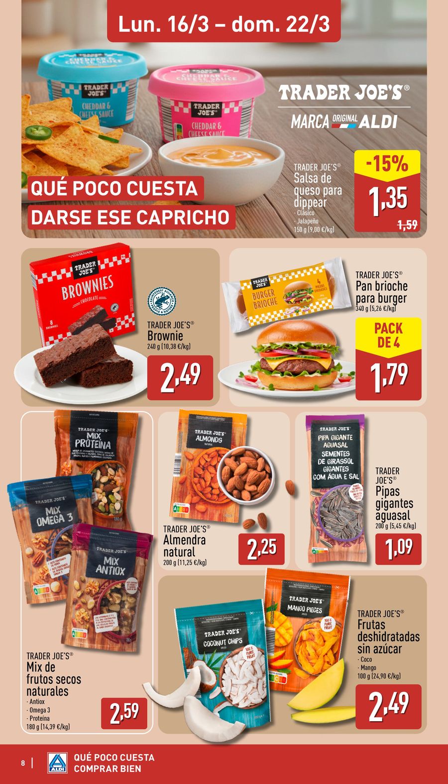 Offres ALDI Espagne de 16 à 22 mars 2026 Comme il coûte peu d'acheter bien !