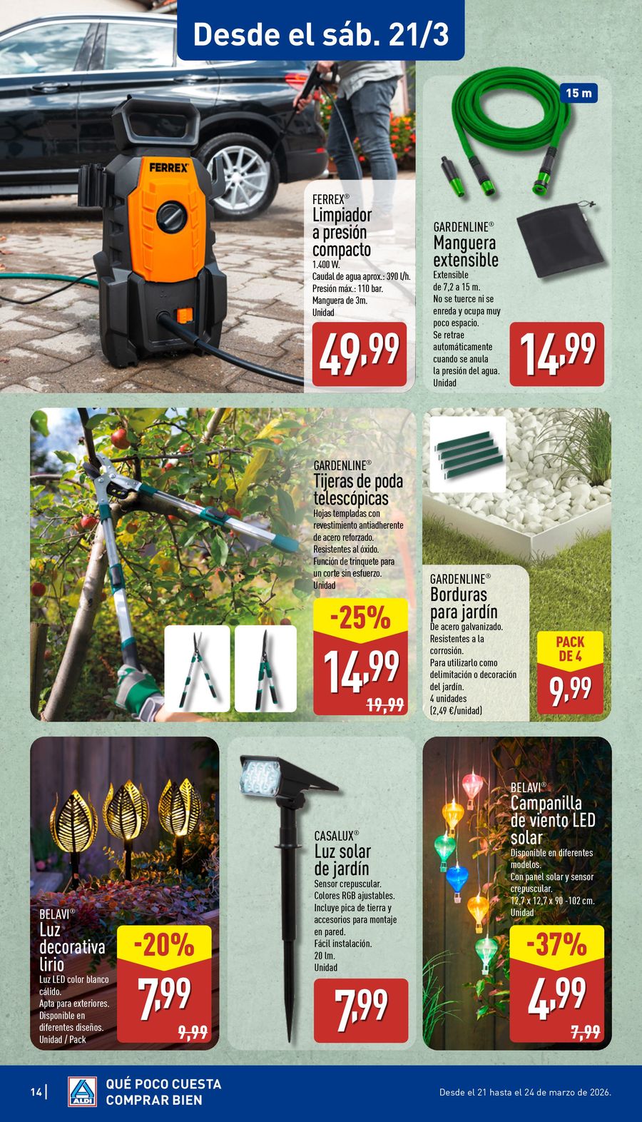 Offres ALDI Espagne de 16 à 22 mars 2026 Comme il coûte peu d'acheter bien !