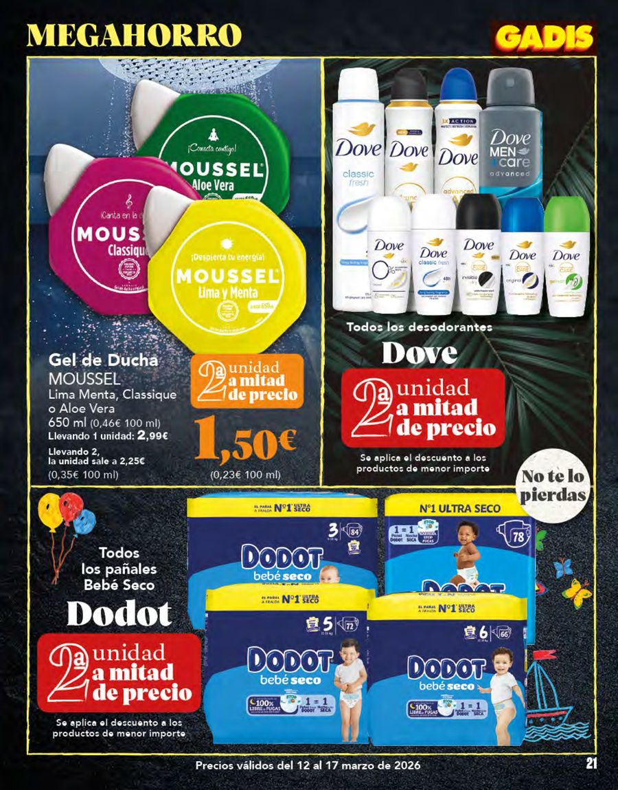 GADIS Spain offers from 12 to 17 March 2026 Gadis Megasavings