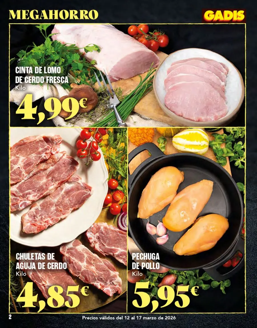 GADIS Spain offers from 12 to 17 March 2026 Gadis Megasavings