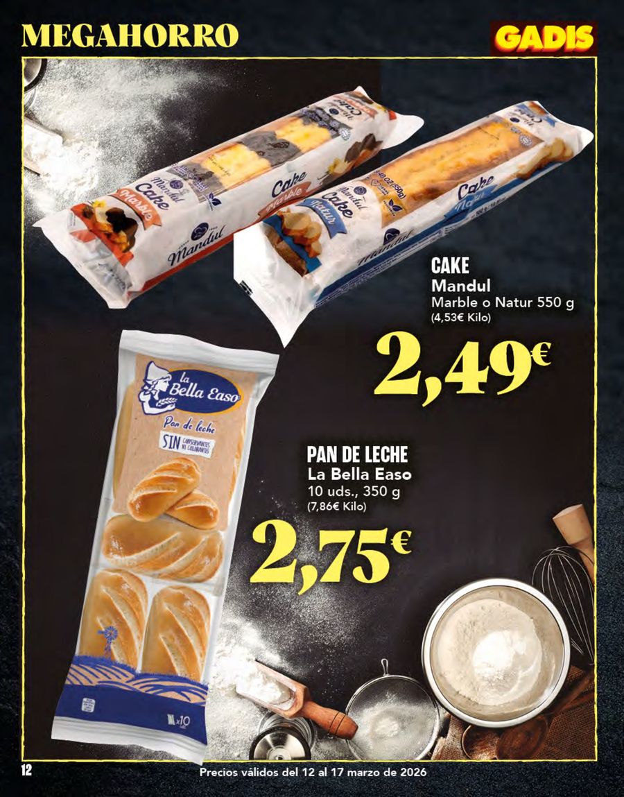 GADIS Spain offers from 12 to 17 March 2026 Gadis Megasavings