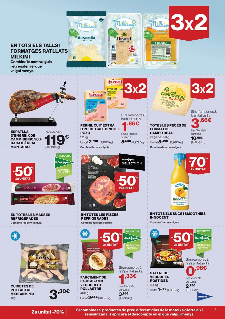 Hipercor Spain offers from 12 to 24 March 2026 -50% 2nd Unit on Thousands of Products