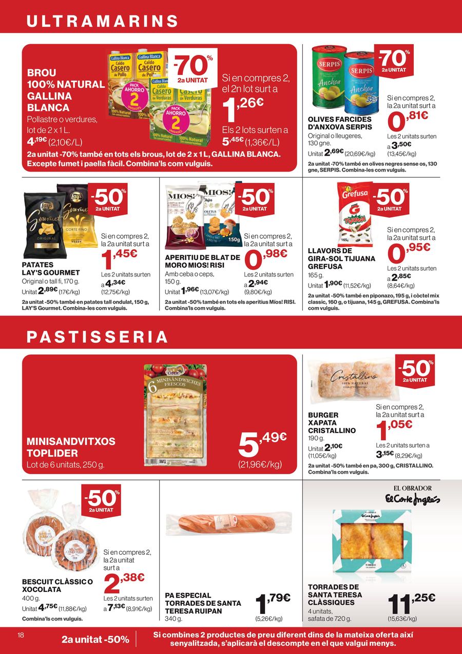 Hipercor Spain offers from 12 to 24 March 2026 -50% 2nd Unit on Thousands of Products