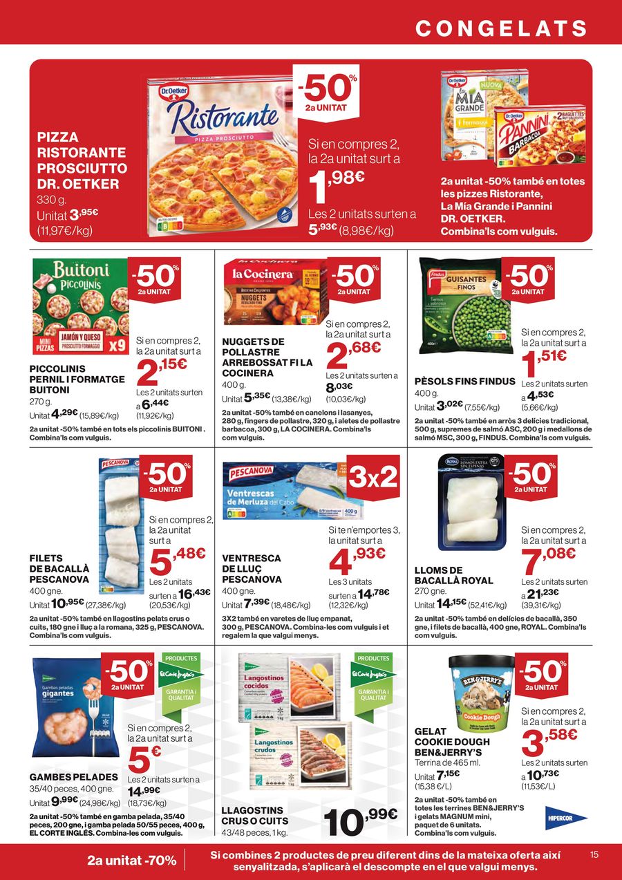 Hipercor Spain offers from 12 to 24 March 2026 -50% 2nd Unit on Thousands of Products