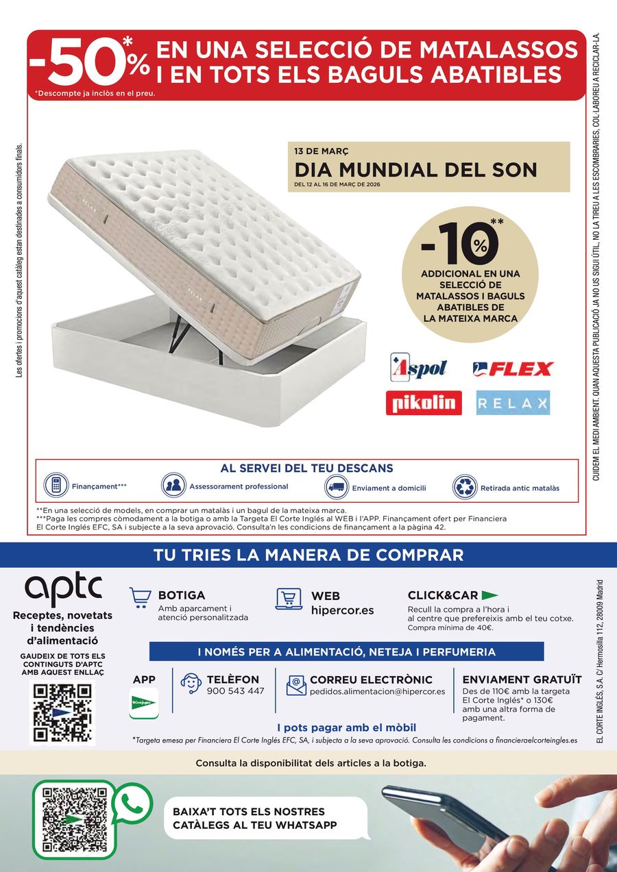 Hipercor Spain offers from 12 to 24 March 2026 -50% 2nd Unit on Thousands of Products