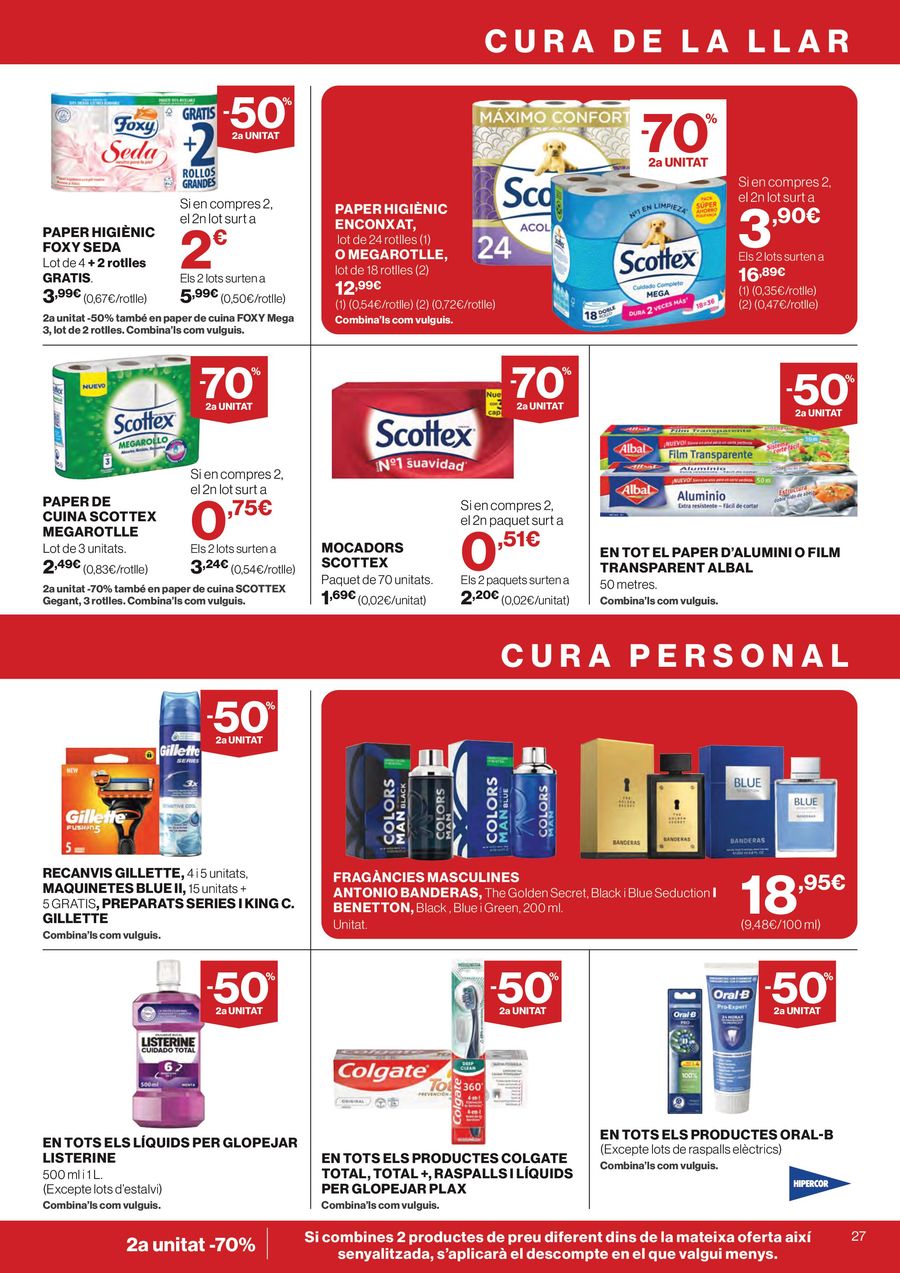 Hipercor Spain offers from 12 to 24 March 2026 -50% 2nd Unit on Thousands of Products