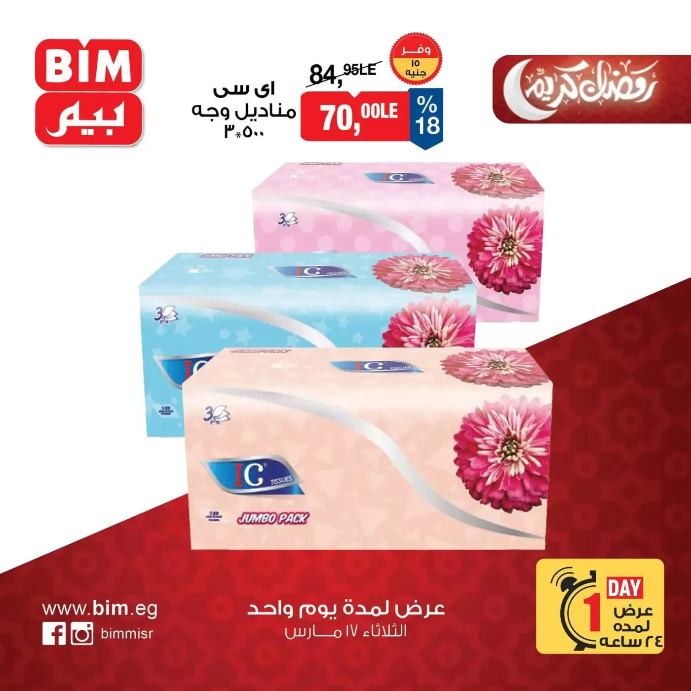 Ofertas de Mercado BIM Egipto martes 17 marzo 2026 oferta de un dia