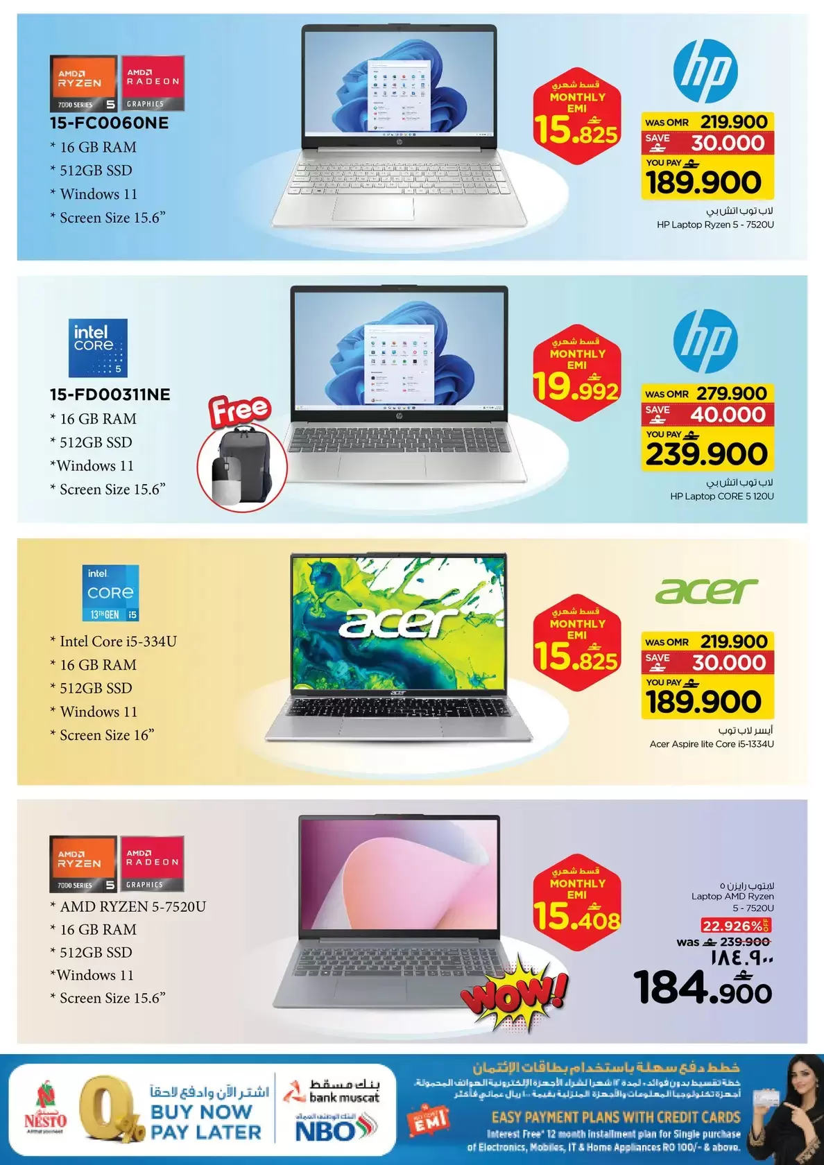 Offres Nesto Salalah de 18 à 31 mars 2026 Offres Digital Joy